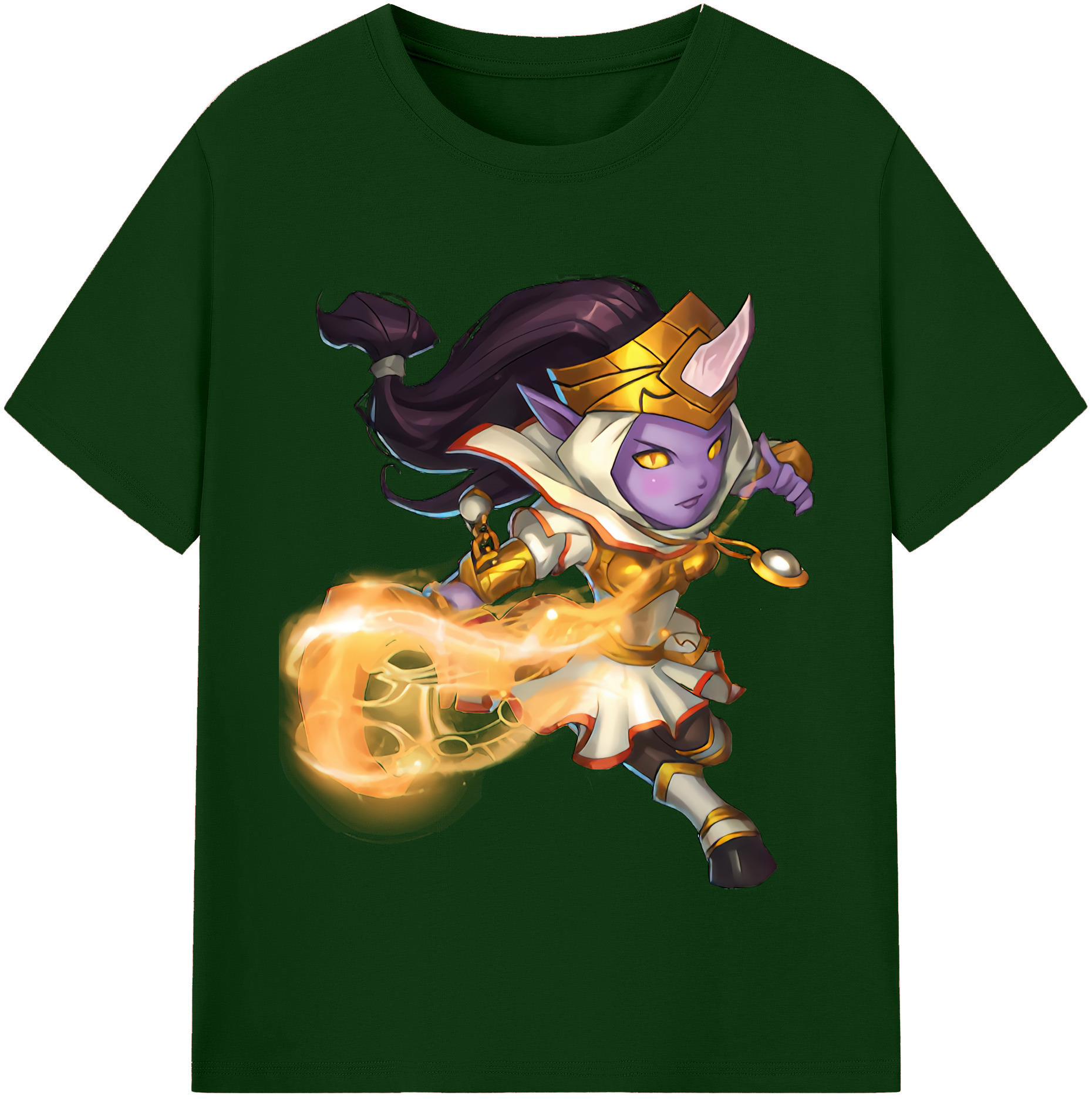 リーグ・オブ・レジェンド League of Legends LOL 綿100％半袖Tシャツ（フロントプリント）